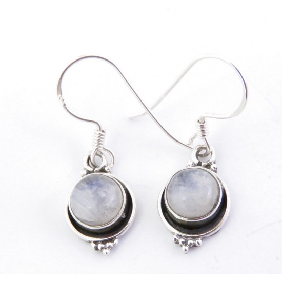 Moonstone - silver earrings
